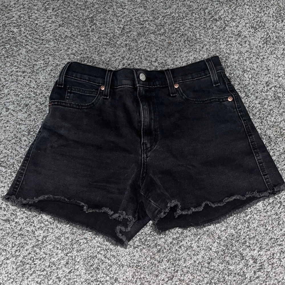 black shorts
